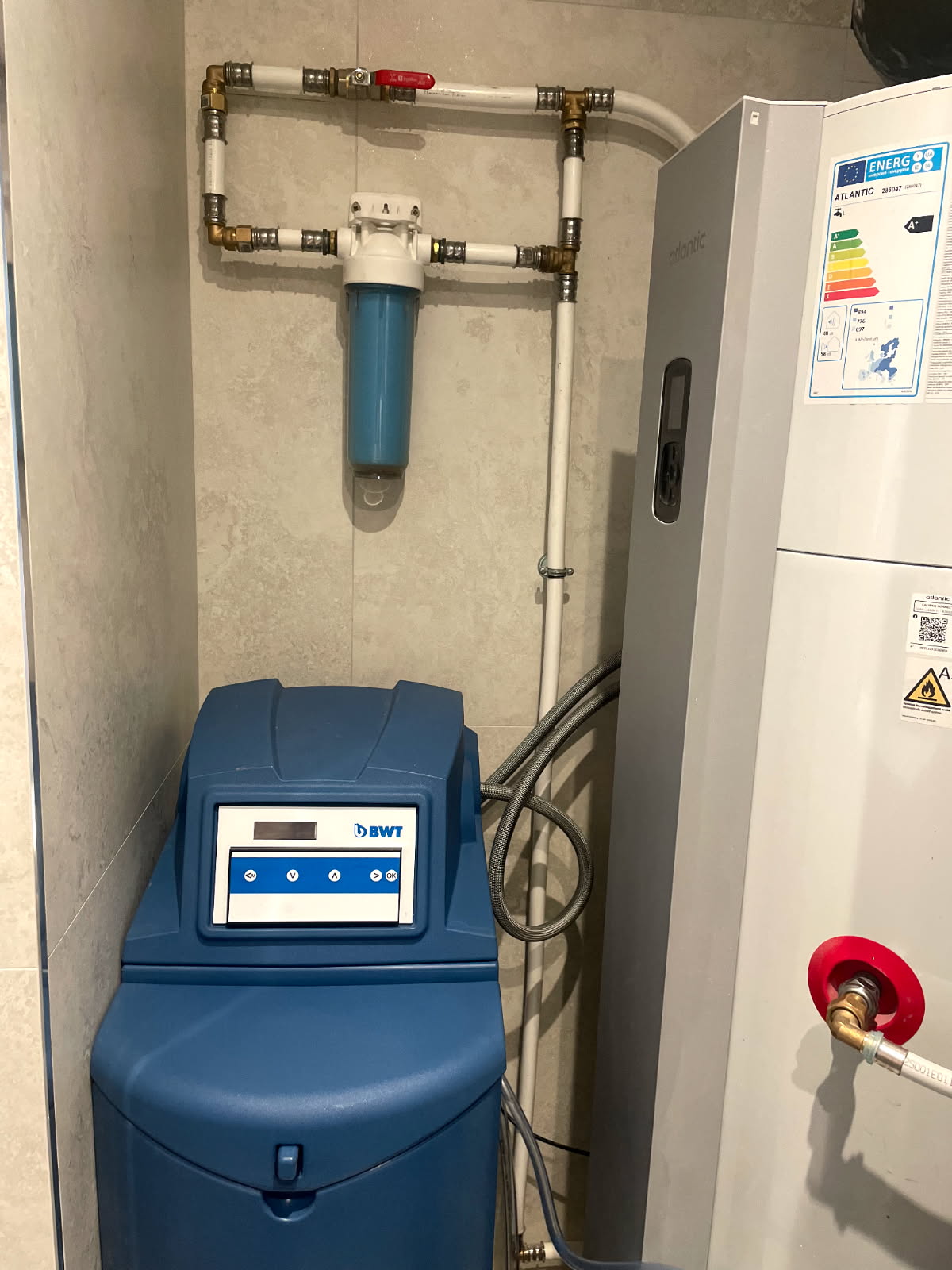 Mise en place d'un adoucisseur - vue 1